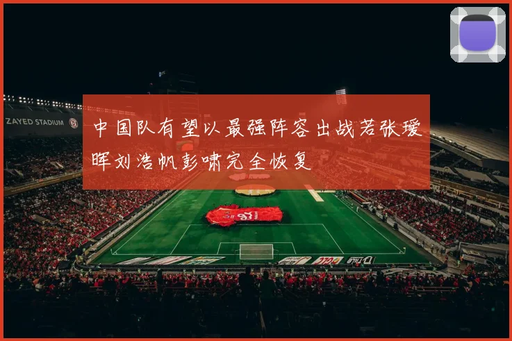 中国队有望以最强阵容出战若张瑷晖刘浩帆彭啸完全恢复
